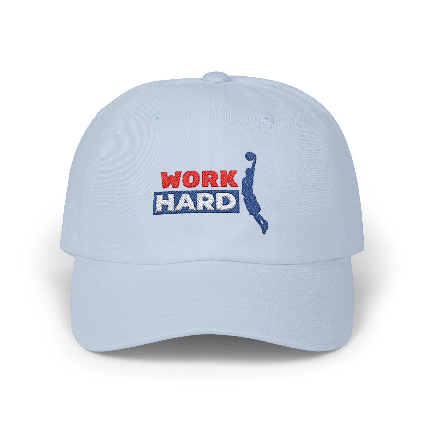 Work Hard Classic Dad Cap / embroidered