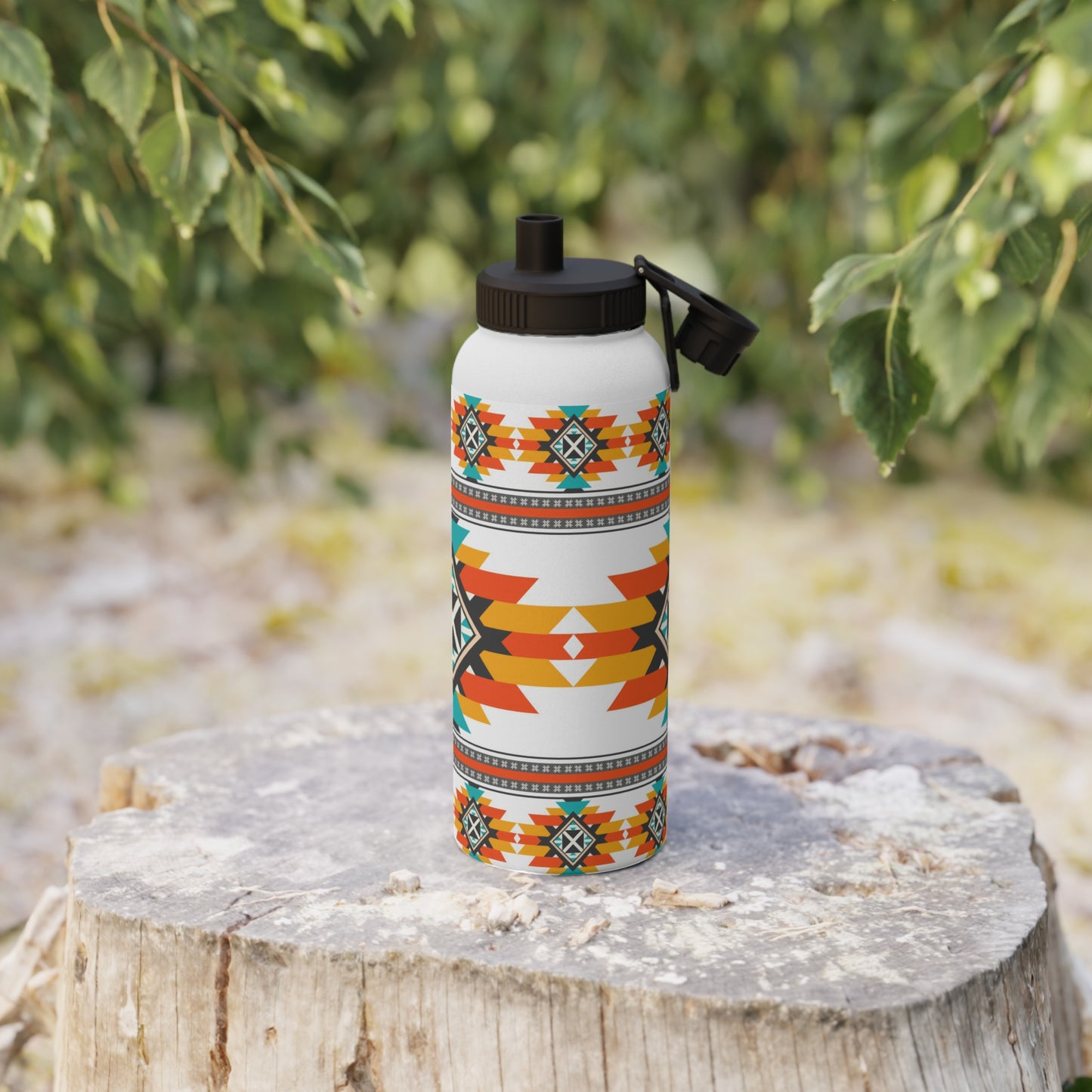 Native Harmony Stainless Steel Water Bottle, Sports Lid