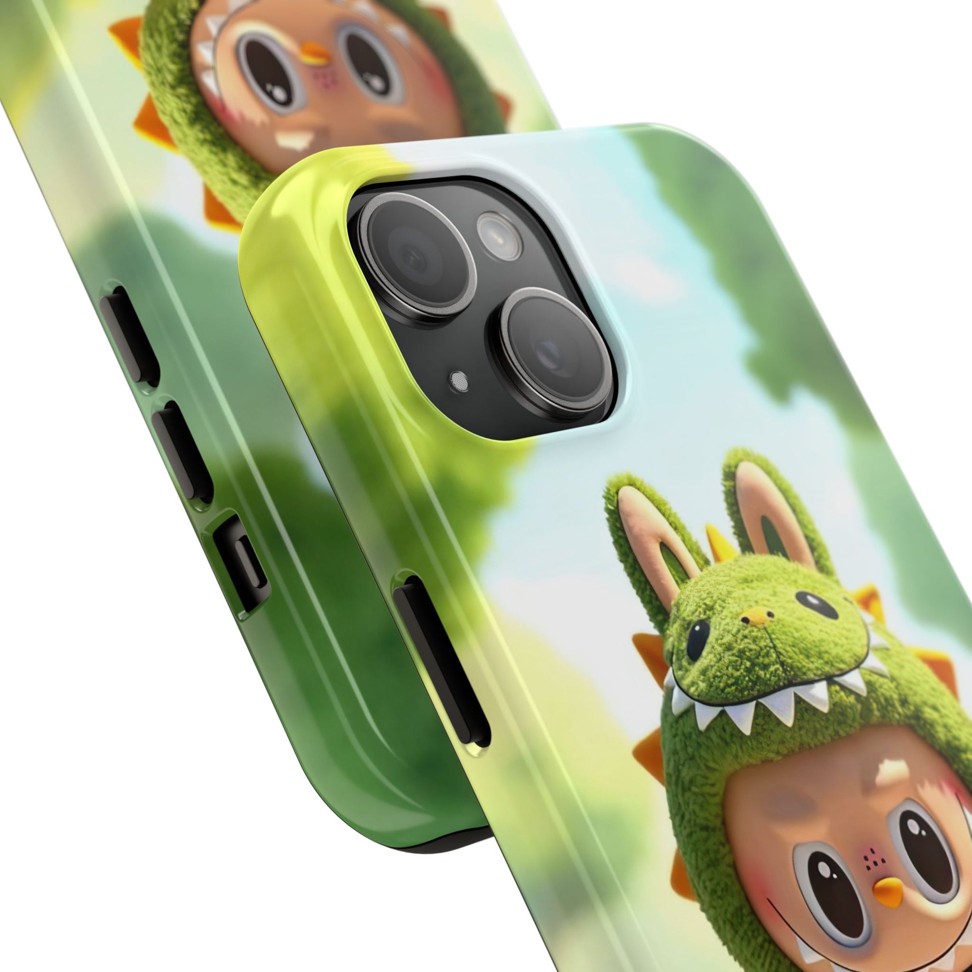 The Monsters Tough Case for iPhone Models – Playful Dinosaur Design, Dual Layer Protective Cover, Fun Mobile Accessory