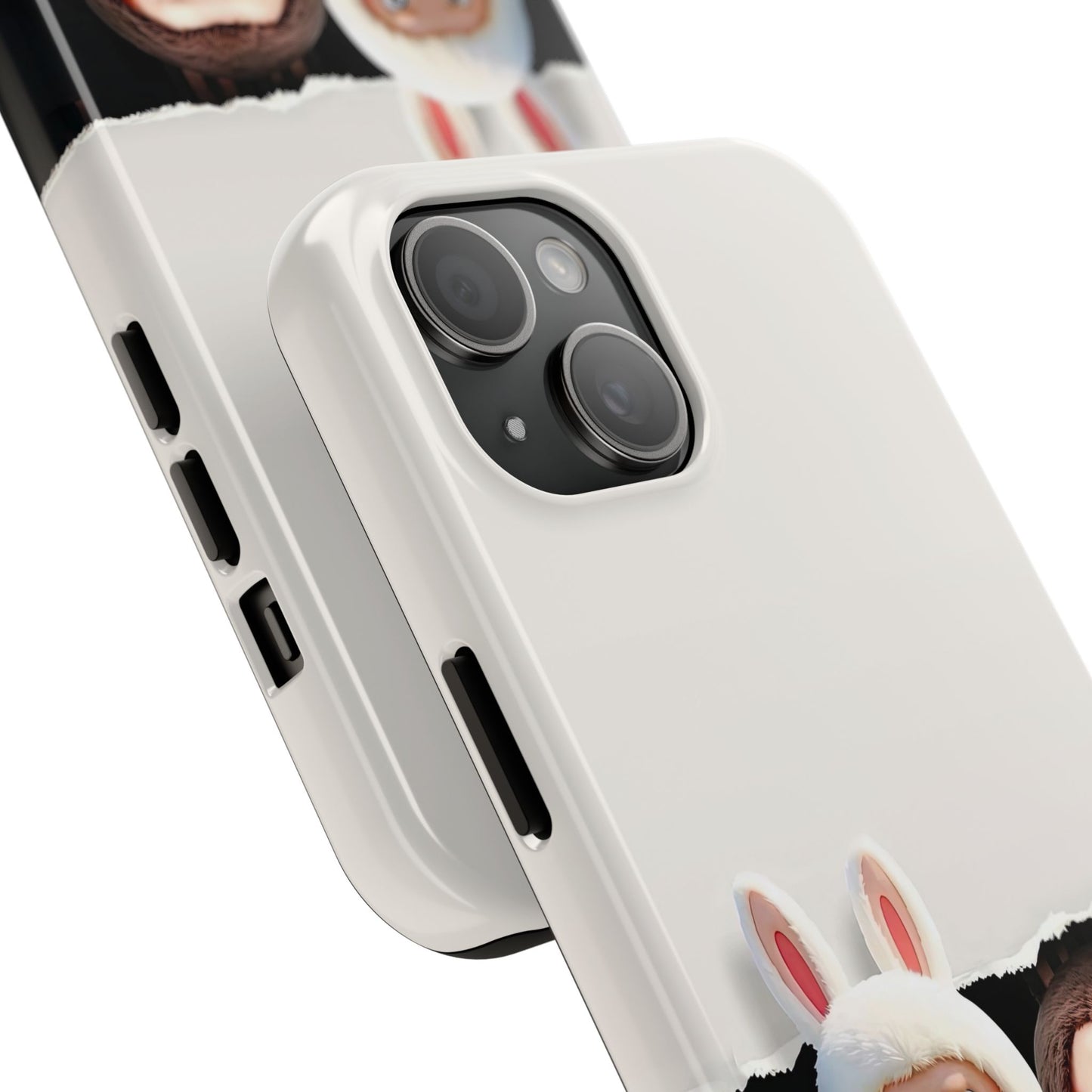 The Monsters Tough Case for iPhone Models and Variations – Dual Layer Protective Cover, Playful Design, Cute Mobile Accessory