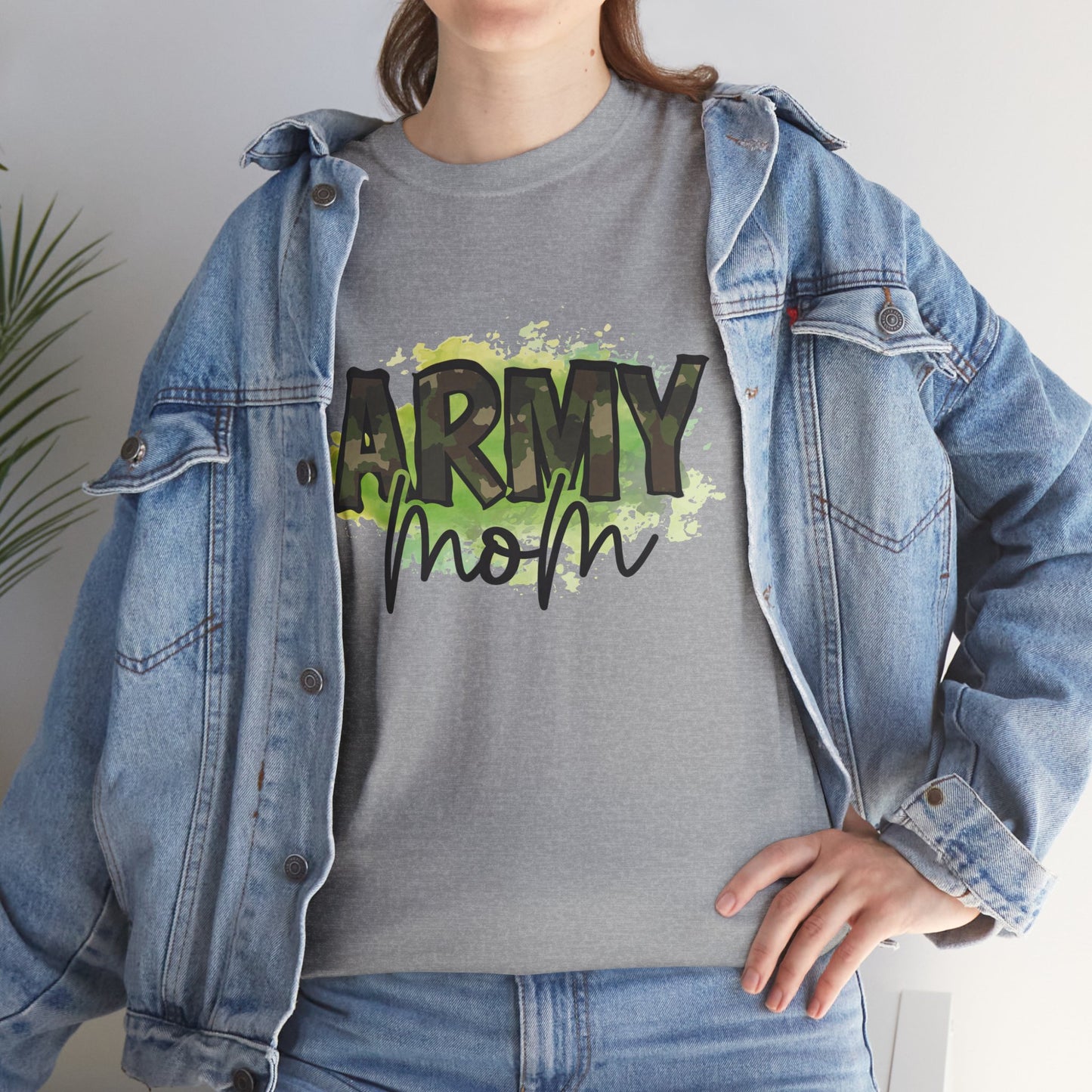 Army Mom Heavy Cotton Tee