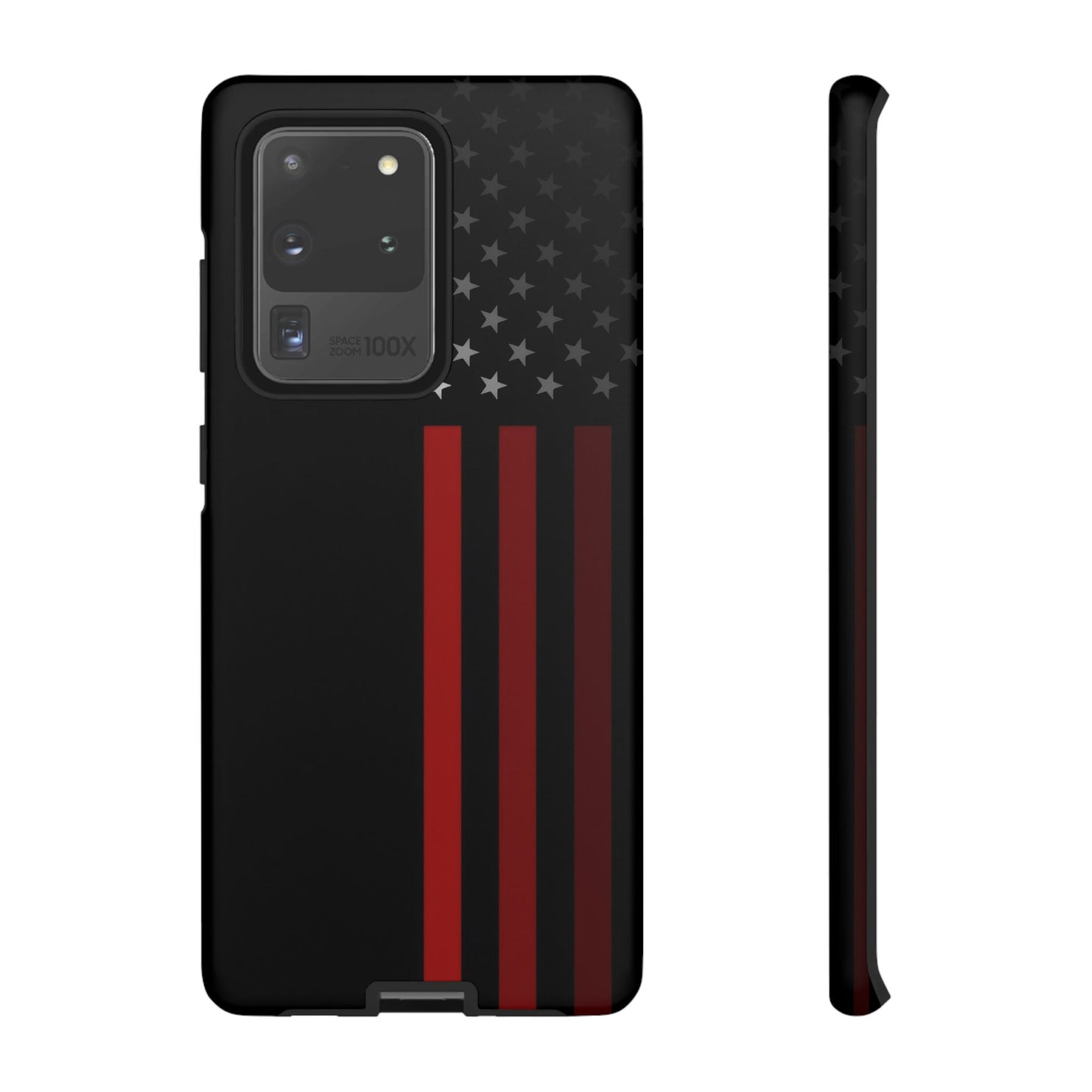 Patriotic Samsung Tough Cases, Red Line American Flag Phone Cover