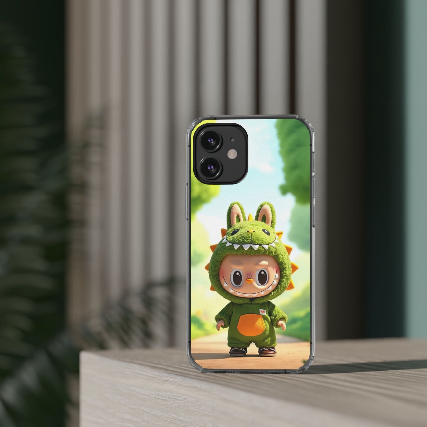 Copy of The Monsters Clear Case for iPhone Models – Playful Dinosaur Design