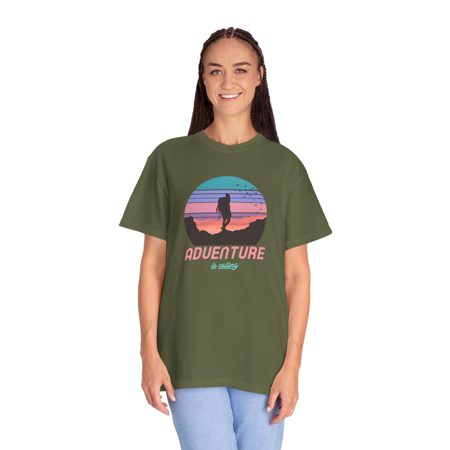 Adventure Is Calling Unisex Garment-Dyed T-shirt