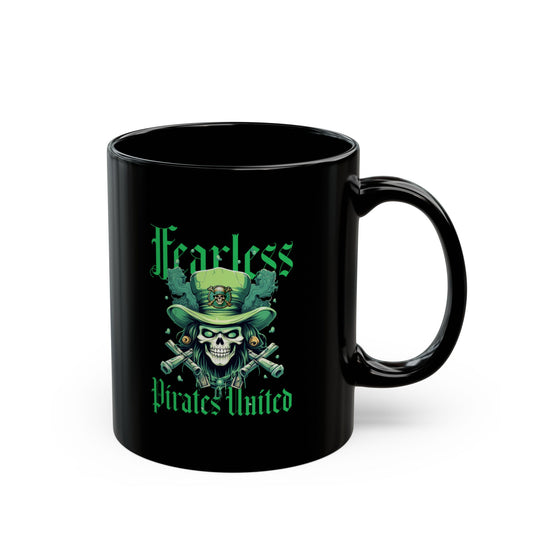 Fearless Pirates United Black Mug - 11oz, 15oz