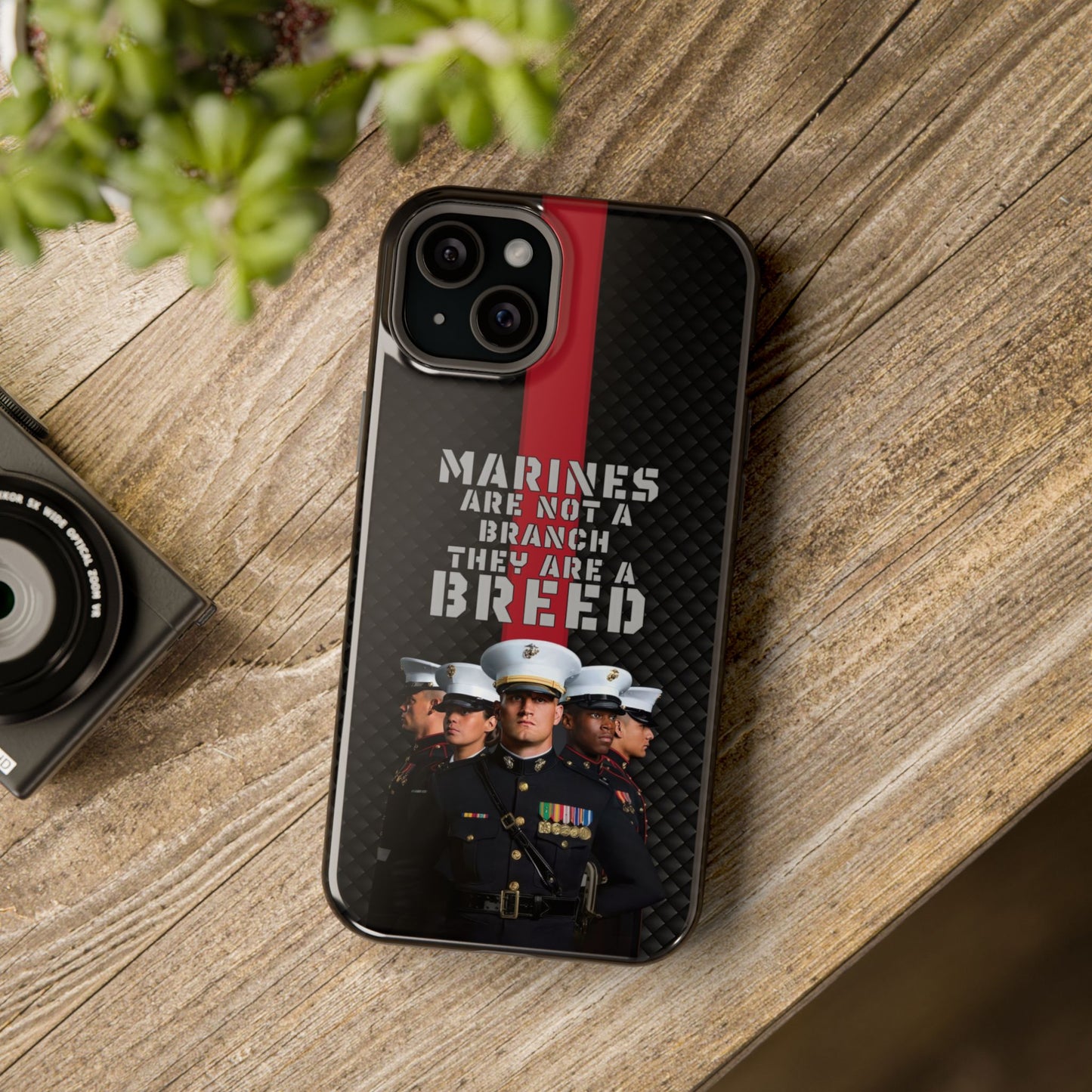 Marines Magnetic Tough Case - "Not a Branch, a Breed" Military iPhone Cover