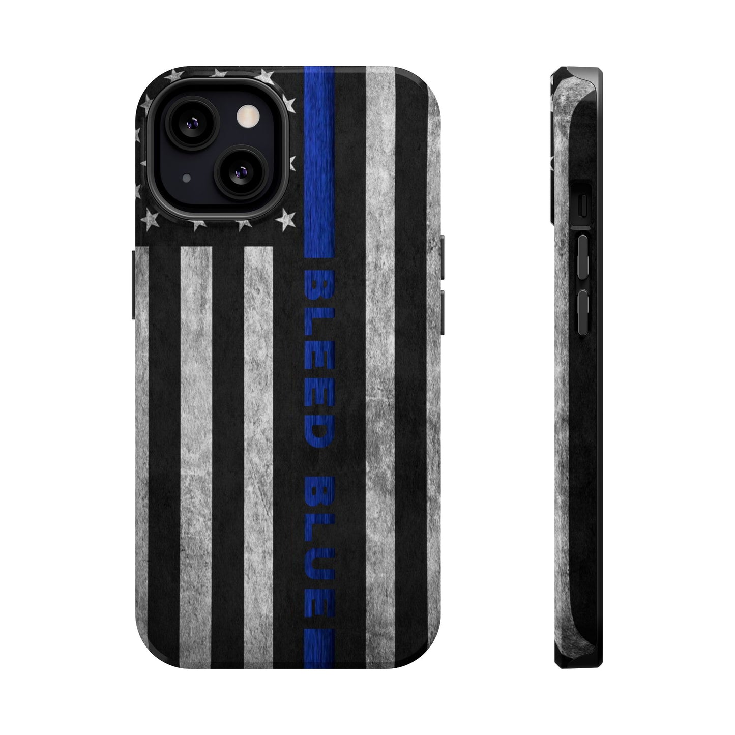 Police Magnetic Phone Cases, Bleed Blue