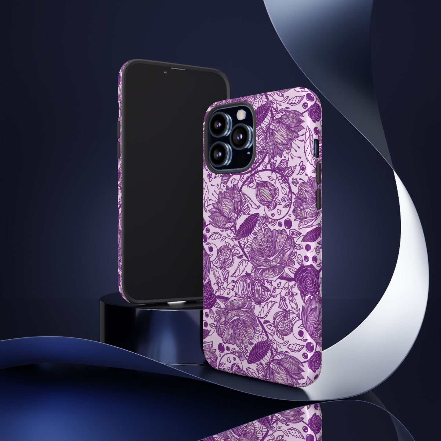 Graphical Garden: Purple Edition iPhone Tough Cases