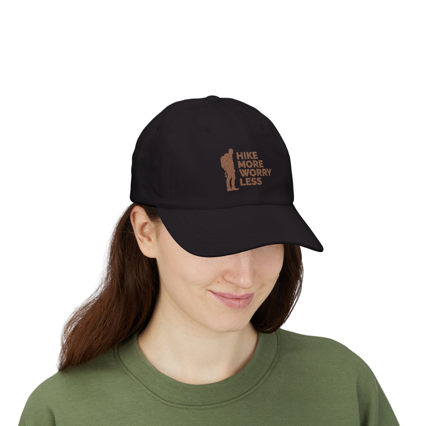 Hike More Worry Less Classic Dad Cap / embroidered