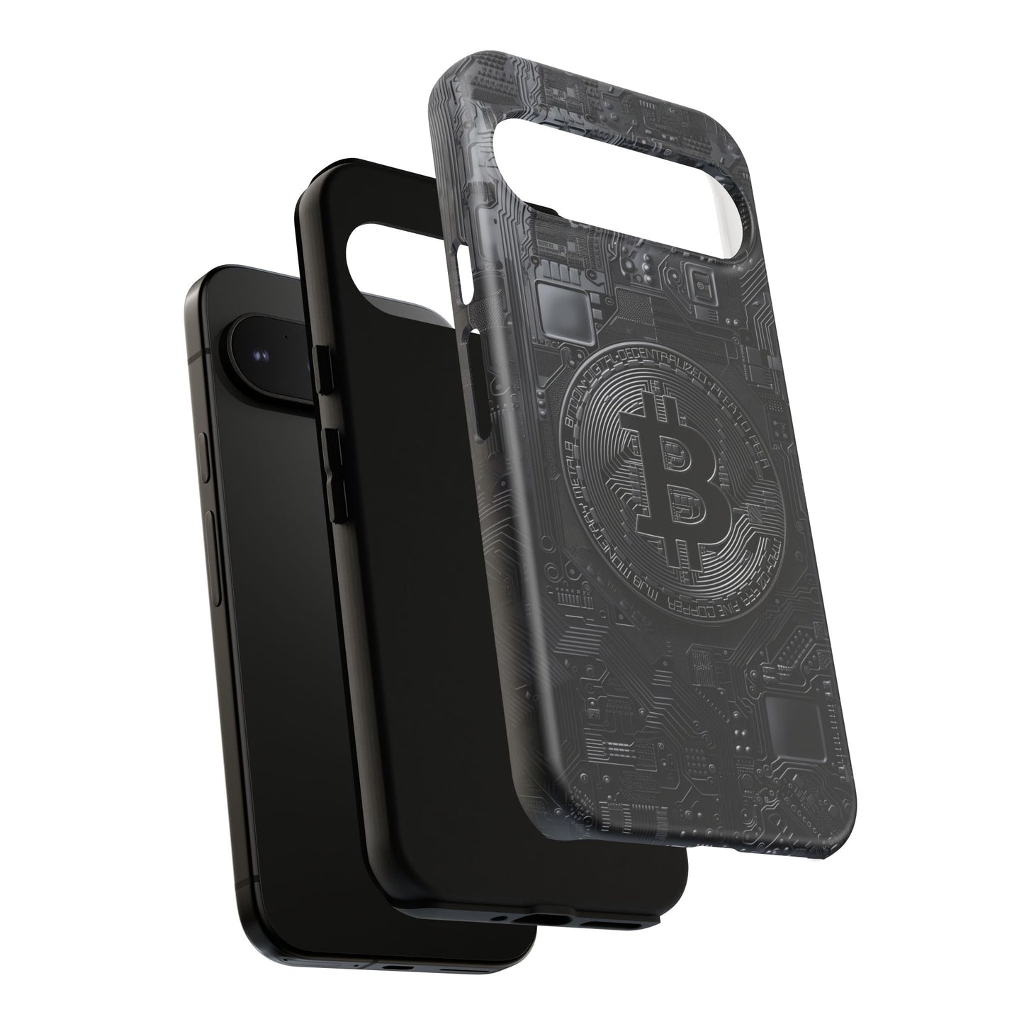 Bitcoin Google Pixel Tough Phone Case, Cryptocurrency Protection Cover
