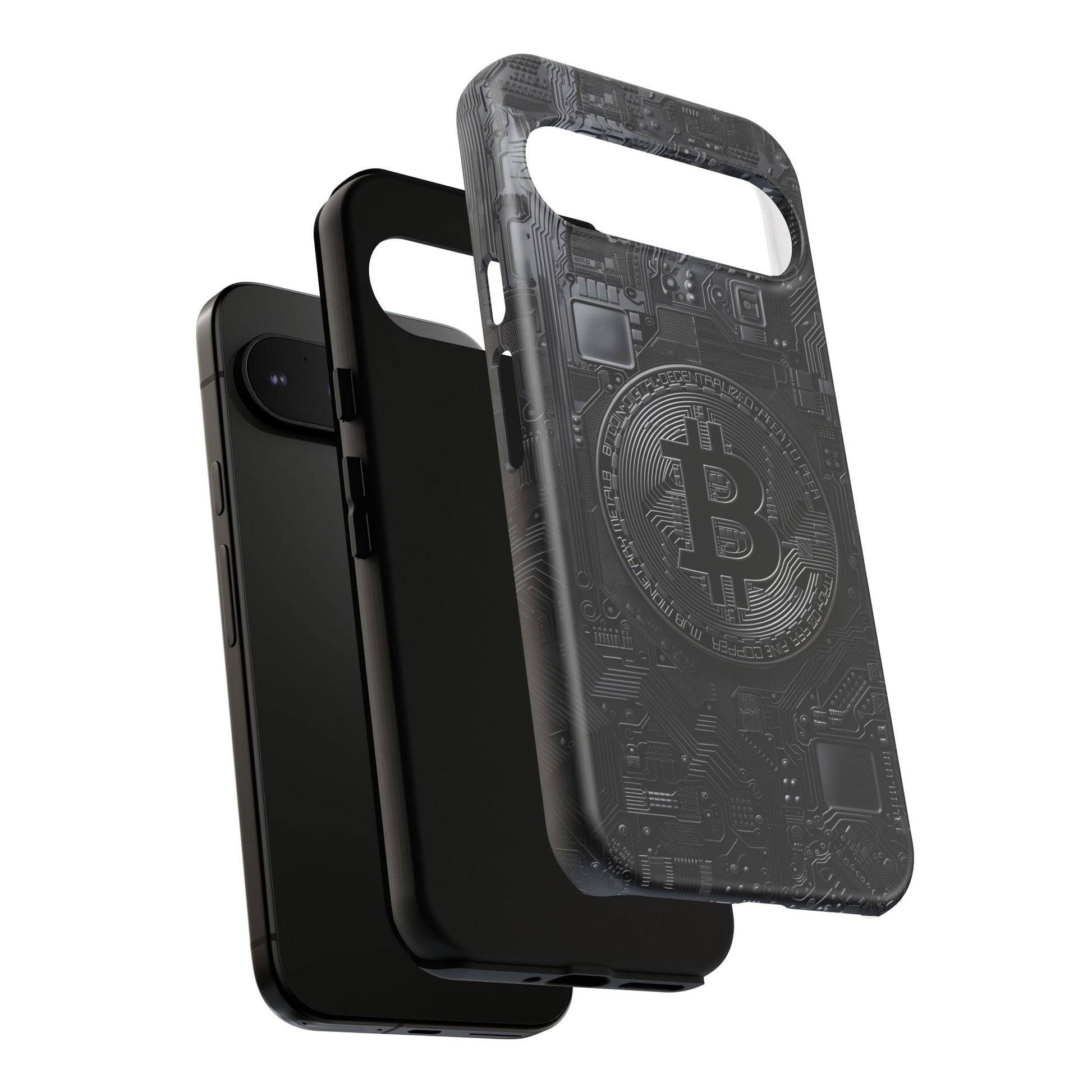 Bitcoin Google Pixel Tough Phone Case, Cryptocurrency Protection Cover