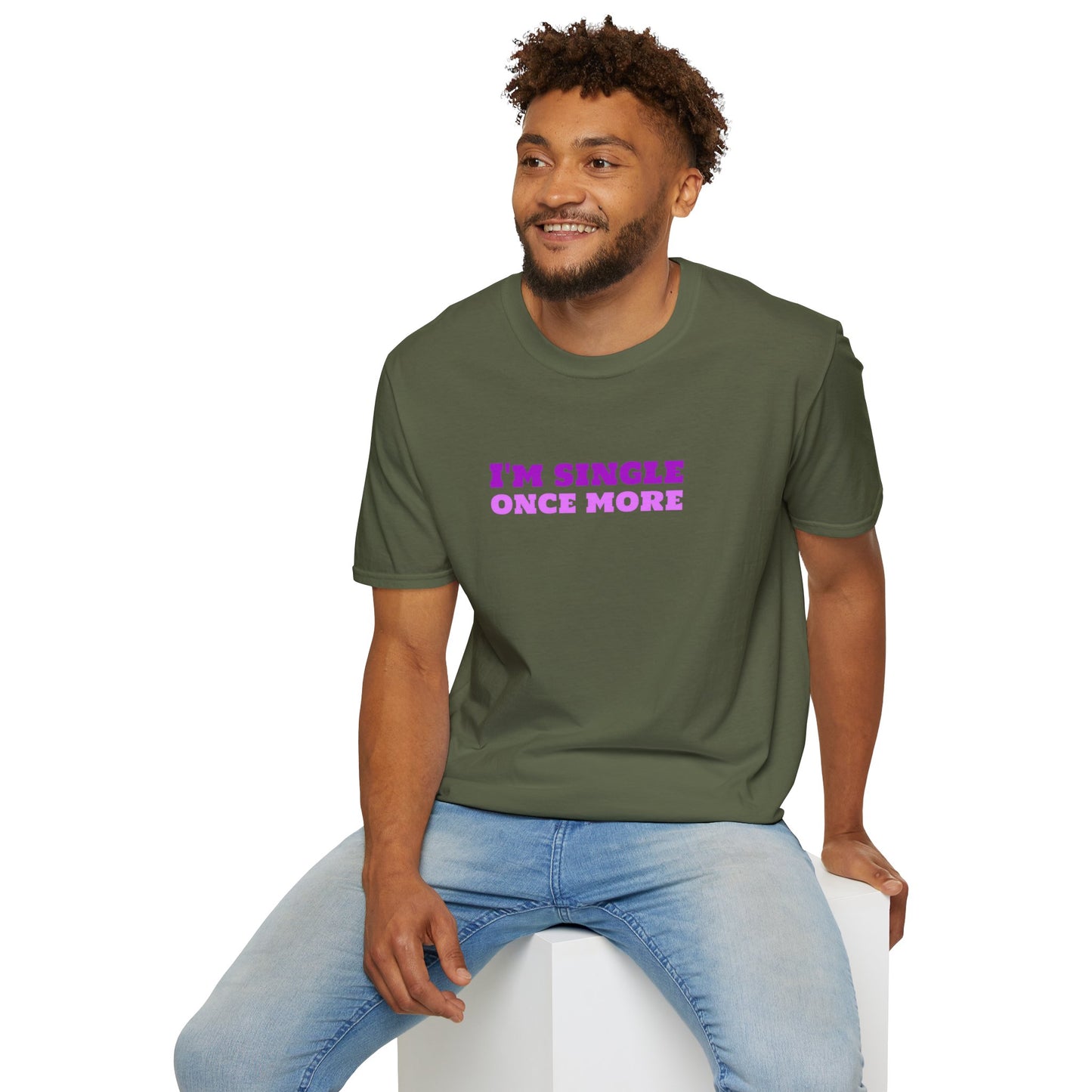 I'm Single Once More Unisex Softstyle T-Shirt