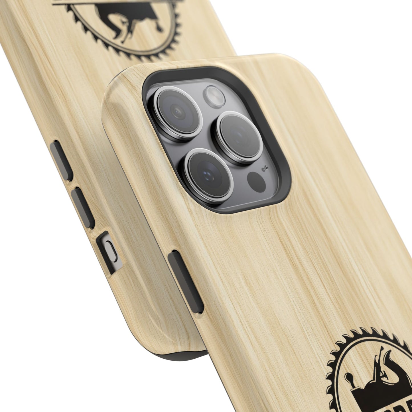 Handcrafted Woodworking Logo Magnetic Phone Cases