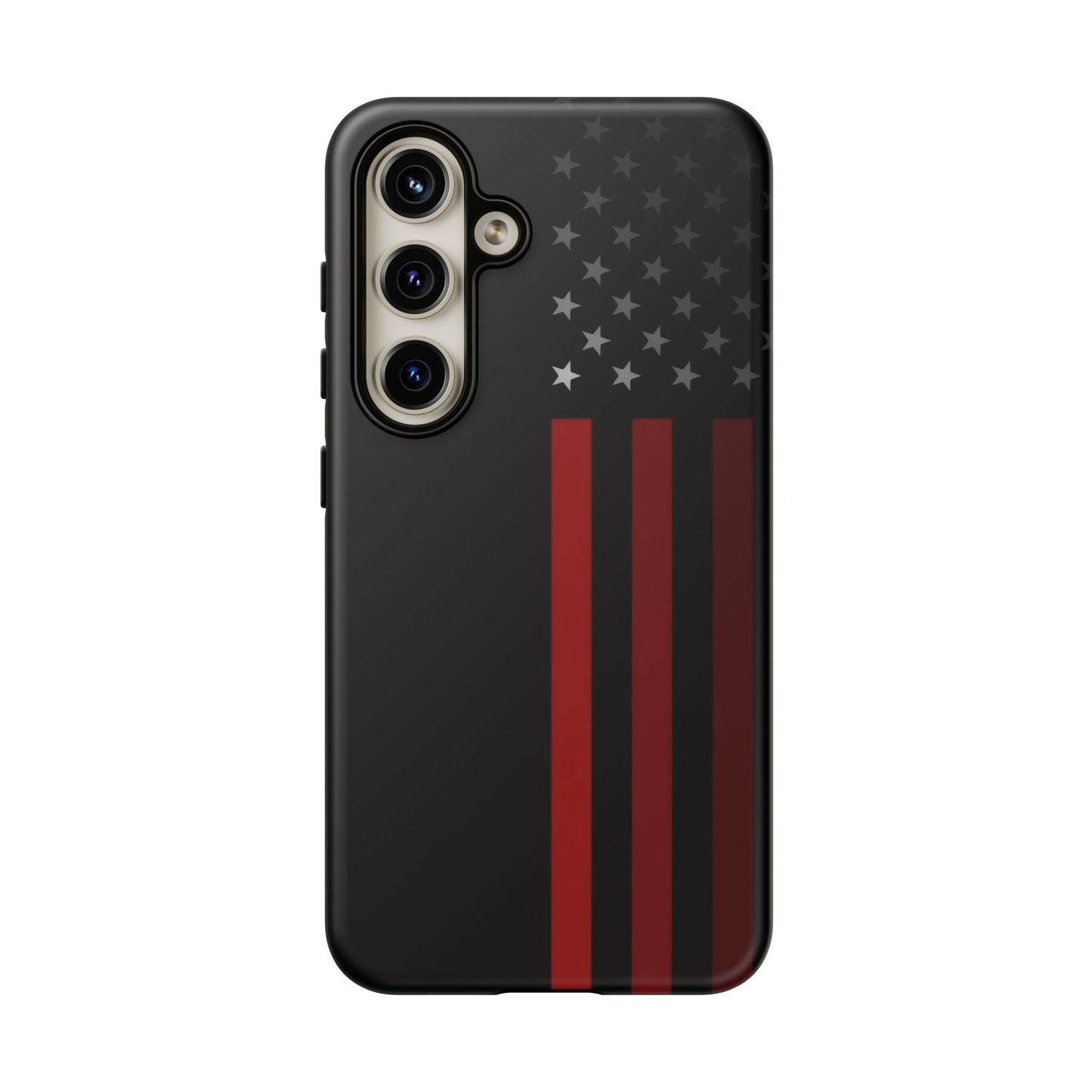 Patriotic Samsung Tough Cases, Red Line American Flag Phone Cover