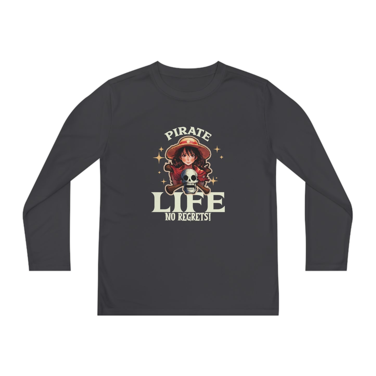 Pirate Life No Regrets Youth Long Sleeve Competitor Tee