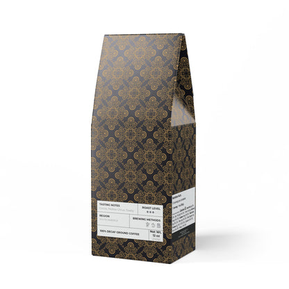 Trapper Peak Decaf Coffee Blend (Medium Roast) / Tasting notes: Cocoa, mellow citrus, toasty