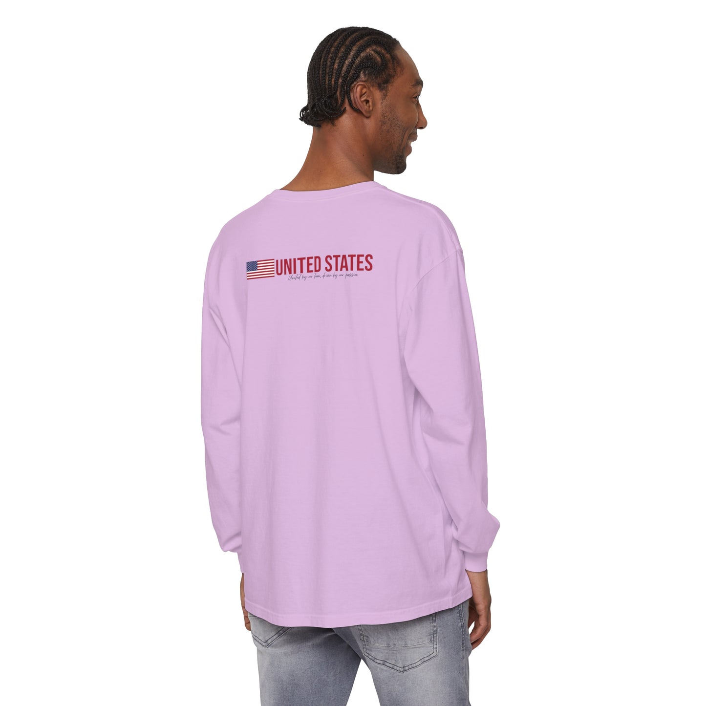 One Nation, One Dream Unisex Garment-dyed Long Sleeve T-Shirt