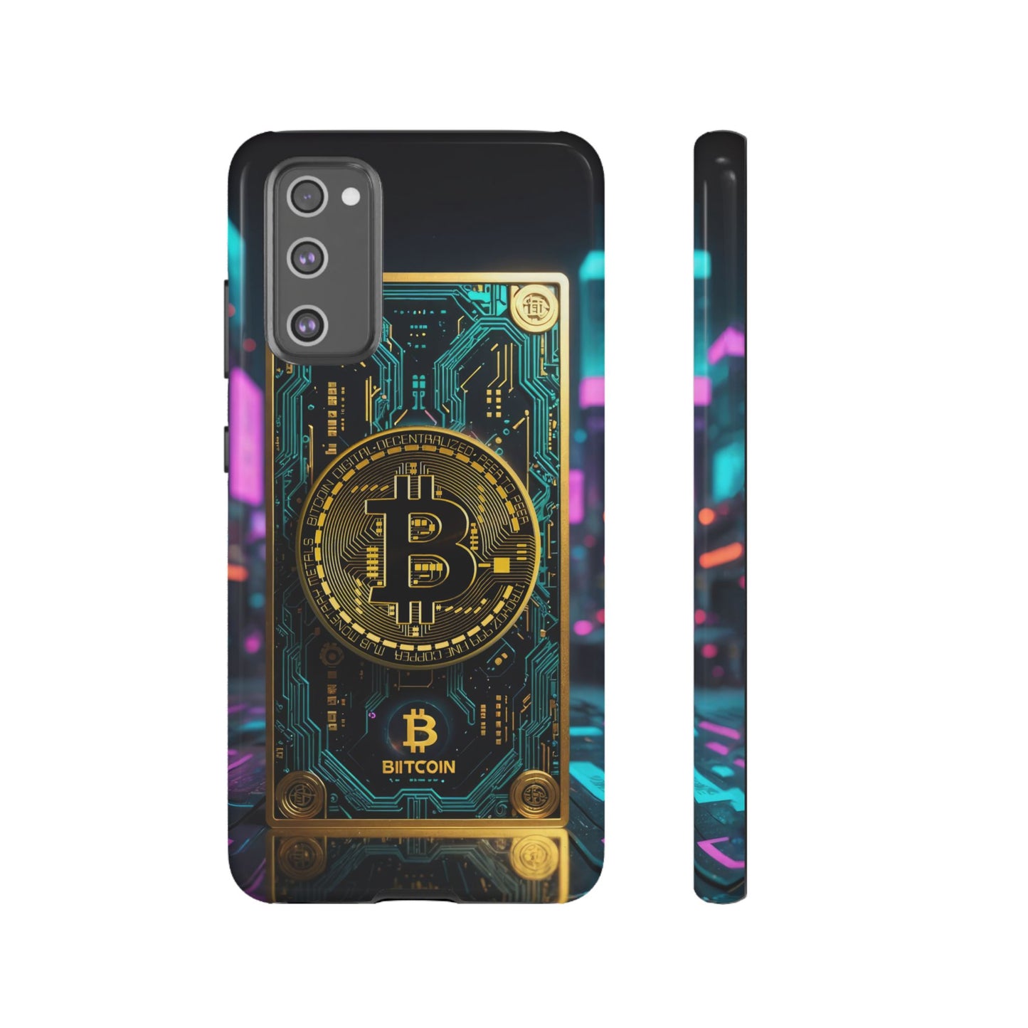 Bitcoin Samsung Phone Case - Tough Cases with Cryptocurrency Design