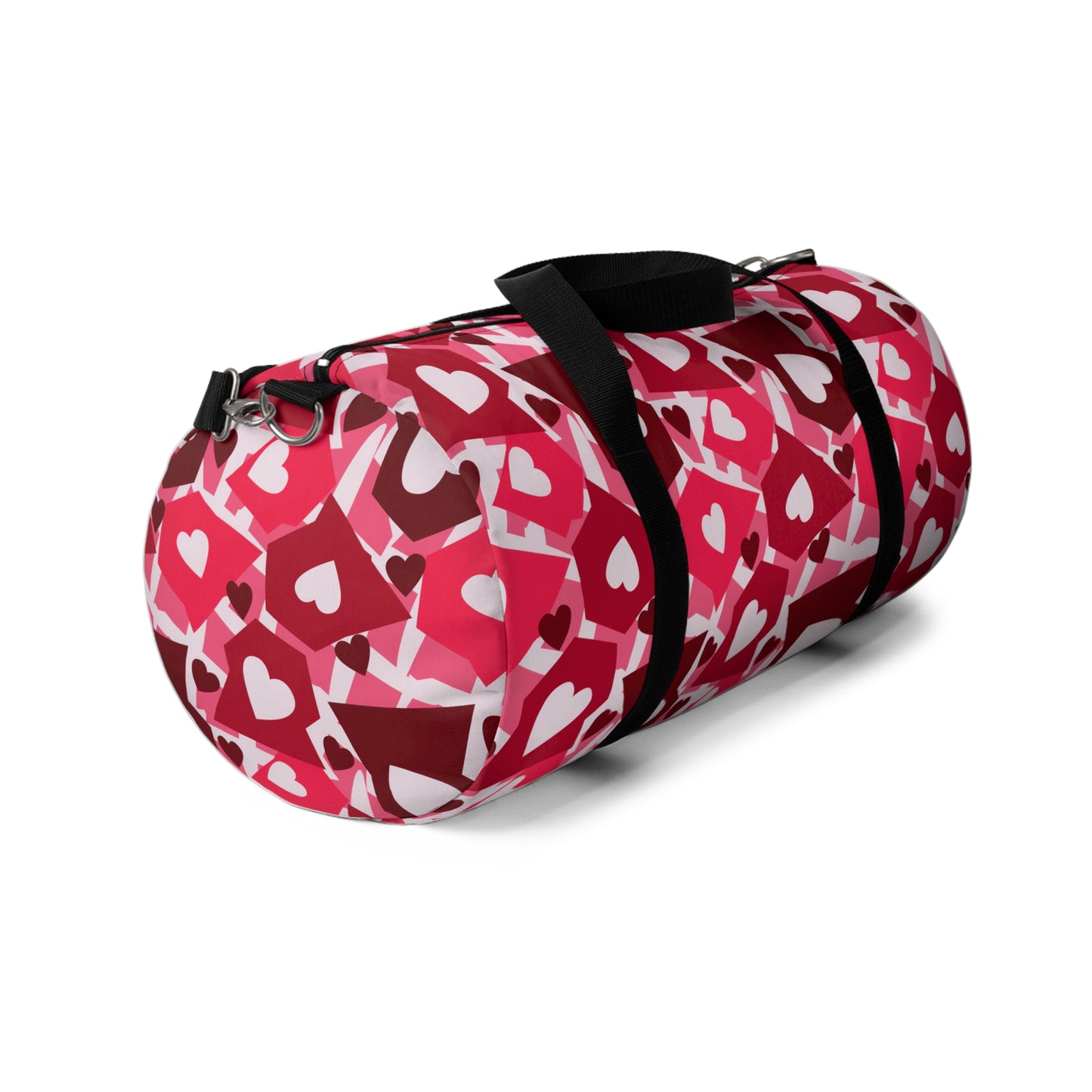 Love in Style: Retro Hearts Duffel Bag