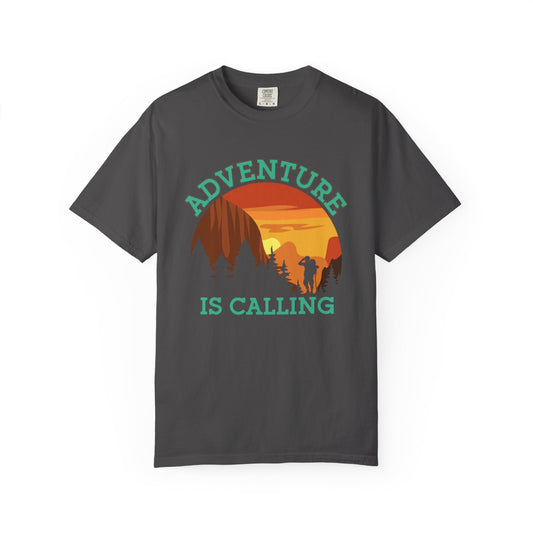 Adventure is Calling Unisex Garment-Dyed T-Shirt