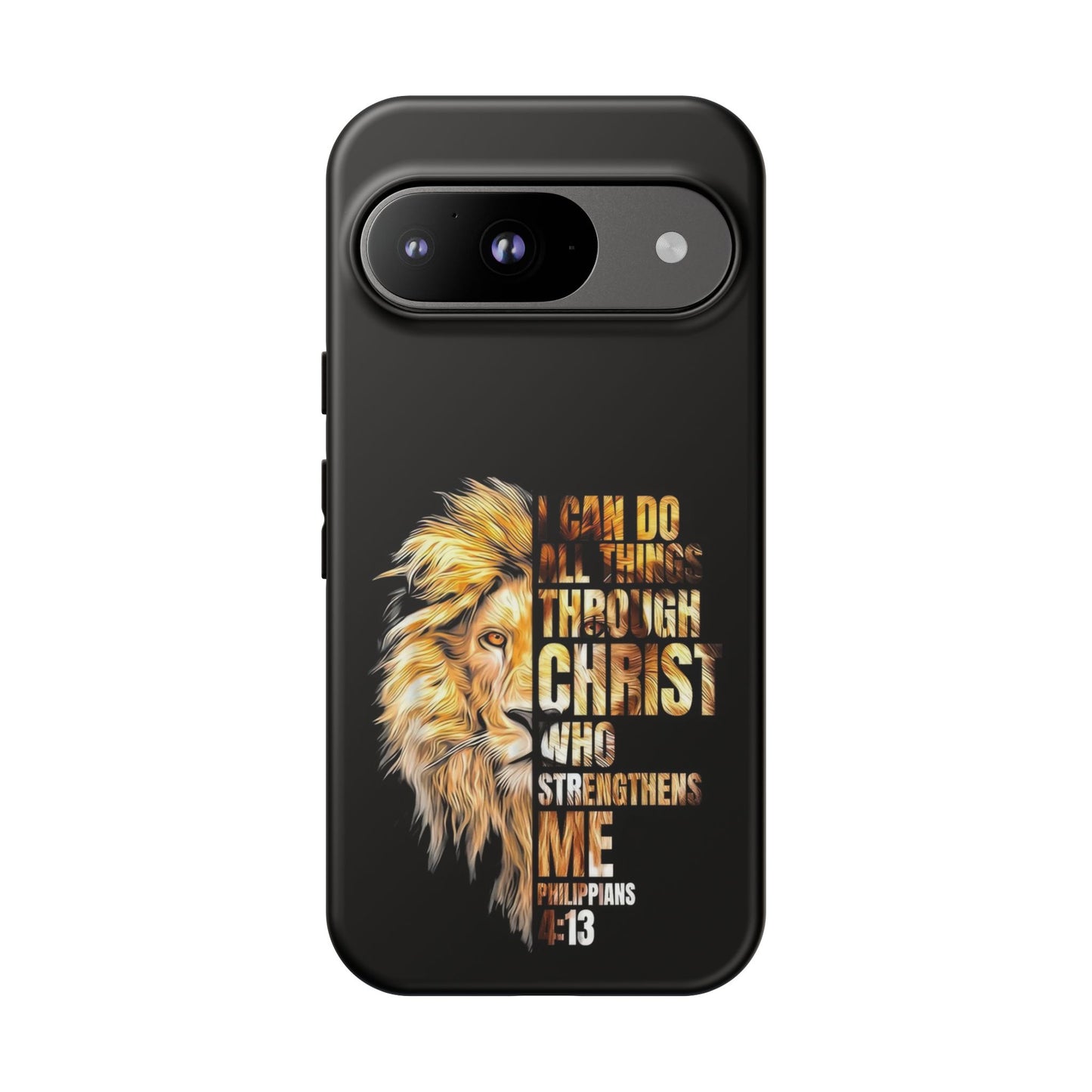 Inspirational Lion  Google Pixel Phone Case, Strength & Faith, Christian Accessories