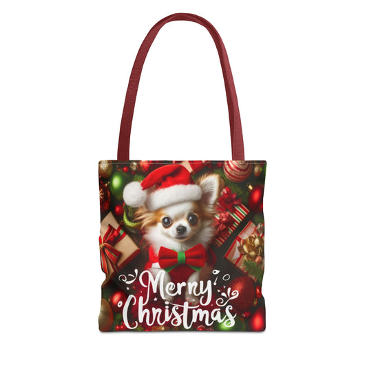 Merry Chihuahua Tote Bag (AOP)