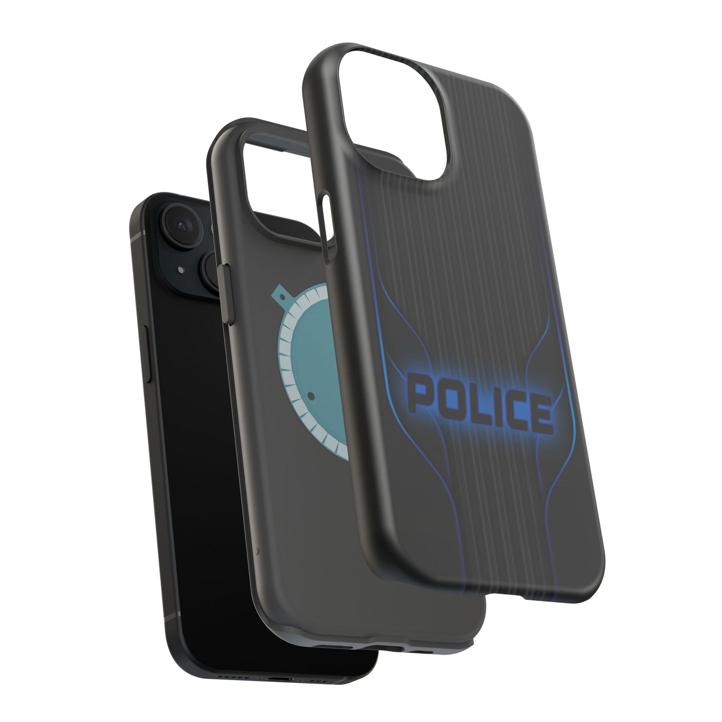 Police Magnetic Phone Cases, Blue Light