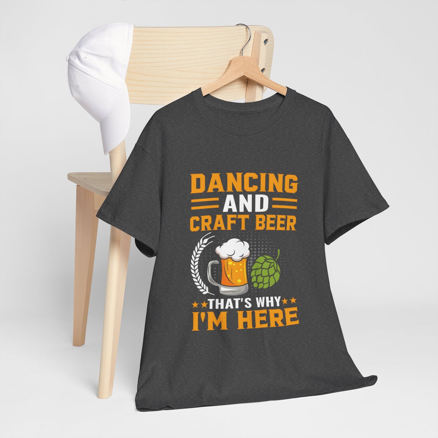 Funny Beer Slogan Tee, Dancing and Beer