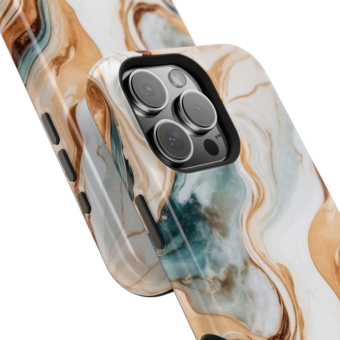 Stylish Magnetic Phone Cases, Abstract Marble Design for Everyday Use