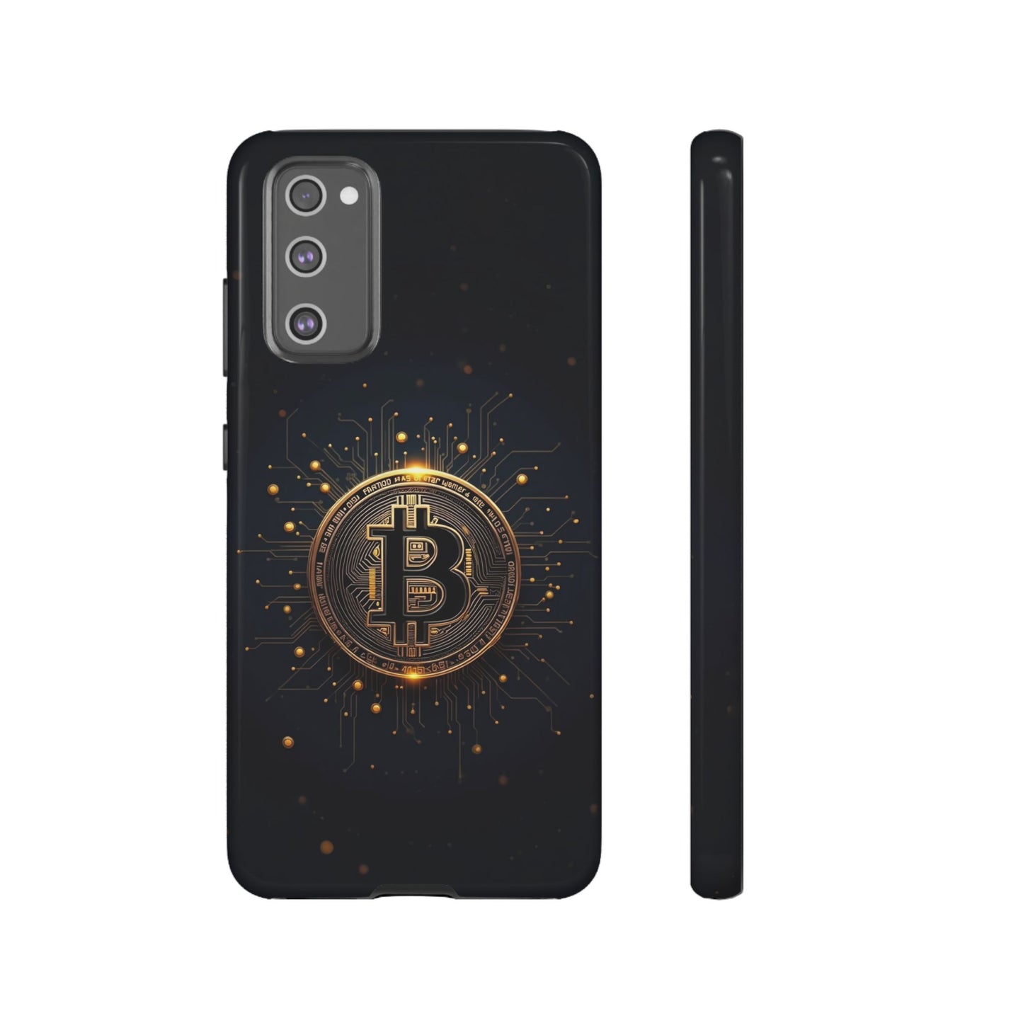 Bitcoin Samsung Tough Case for Smartphones, Crypto Lover Phone Accessory