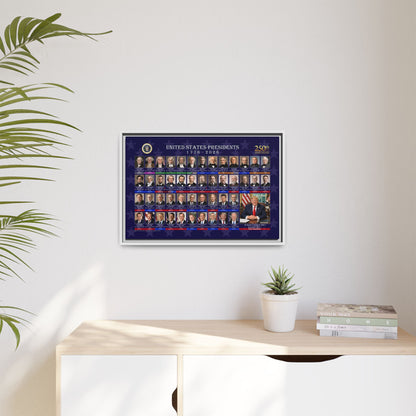 Presidential Portraits Canvas Art Print - US History Wall Decor