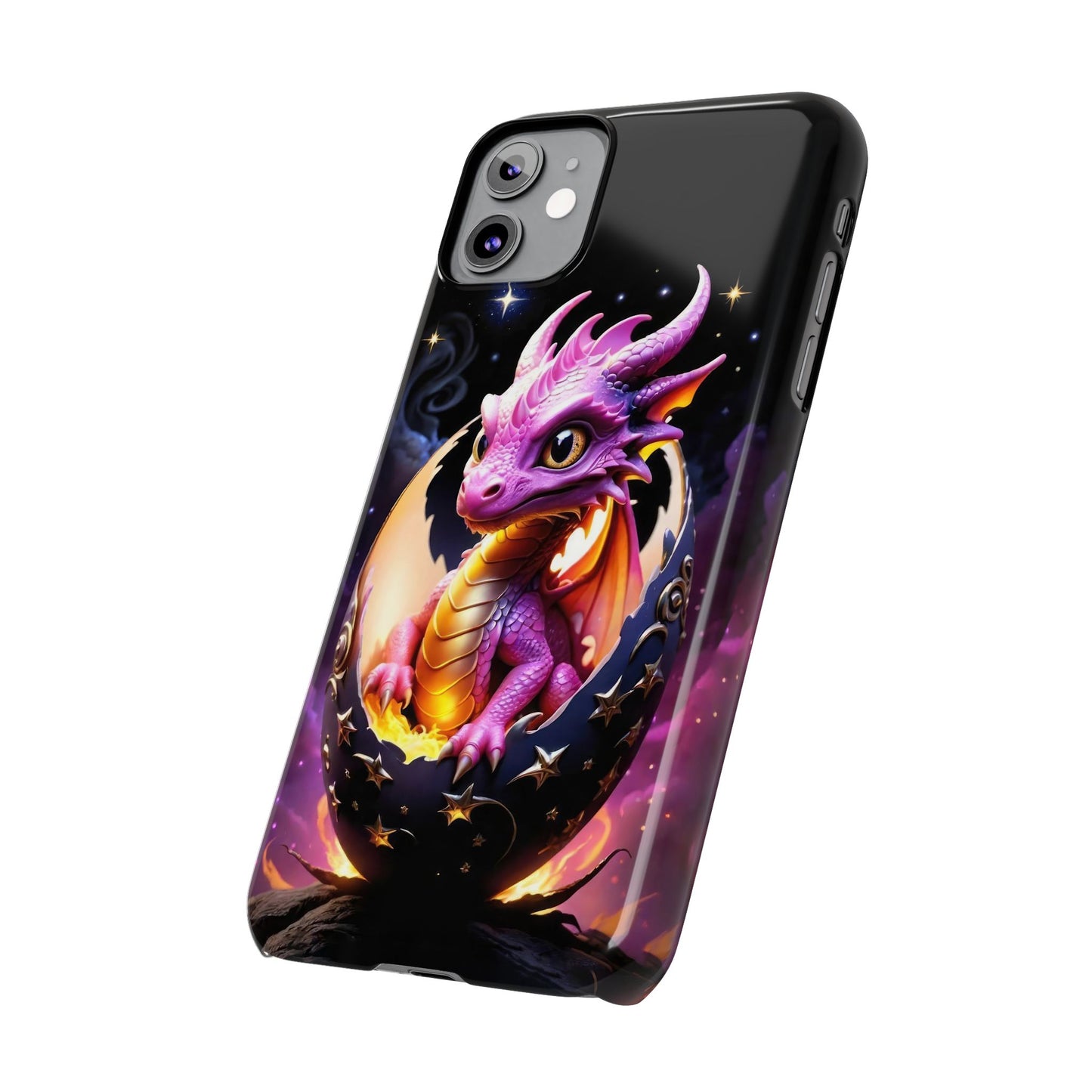 Fantasy Baby Dragon Slim Phone Case, Gift for Dragon Lovers