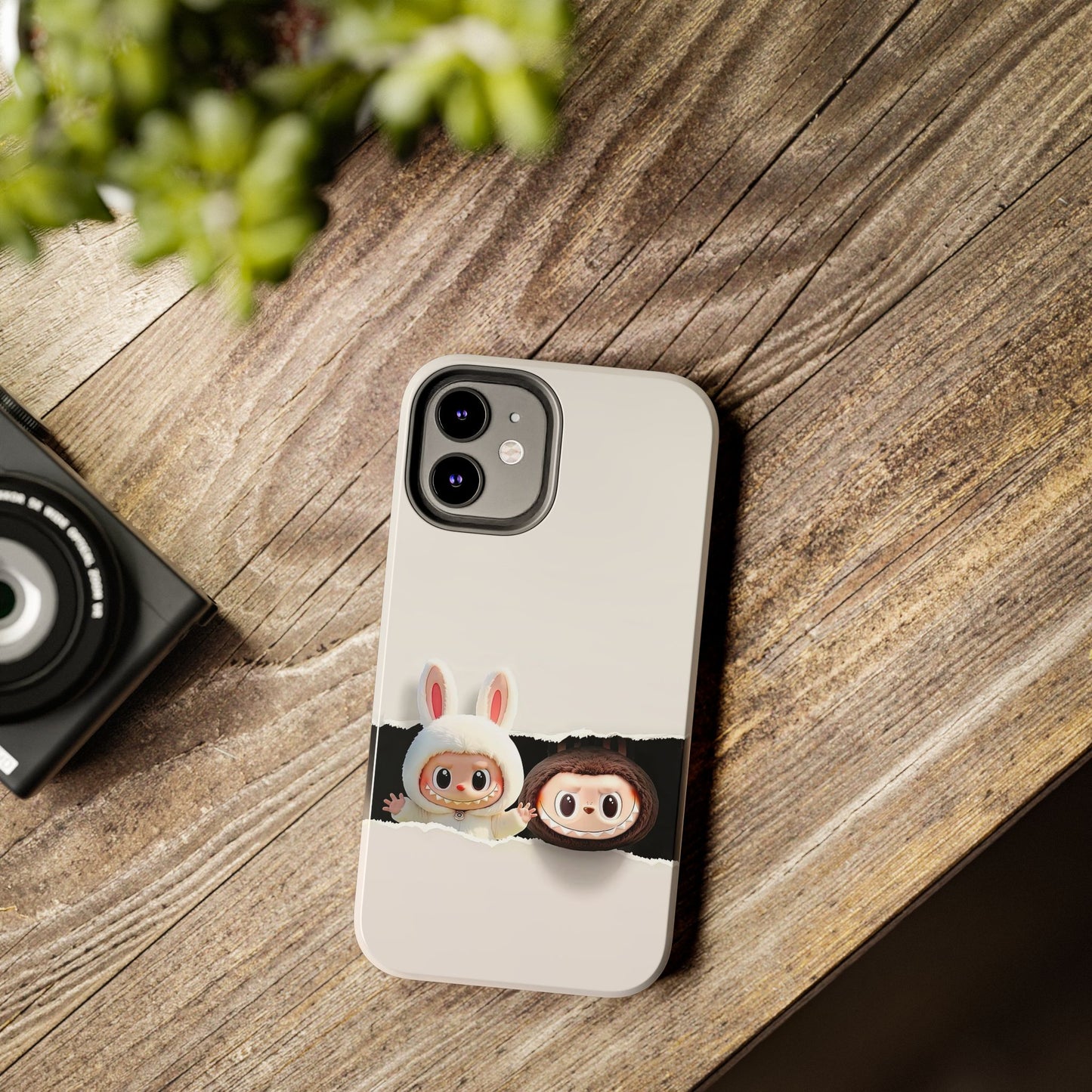 The Monsters Tough Case for iPhone Models and Variations – Dual Layer Protective Cover, Playful Design, Cute Mobile Accessory