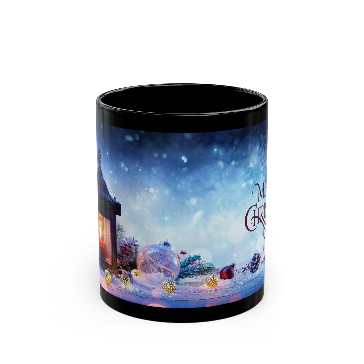 Silent Night Black Mug - 11oz, 15oz