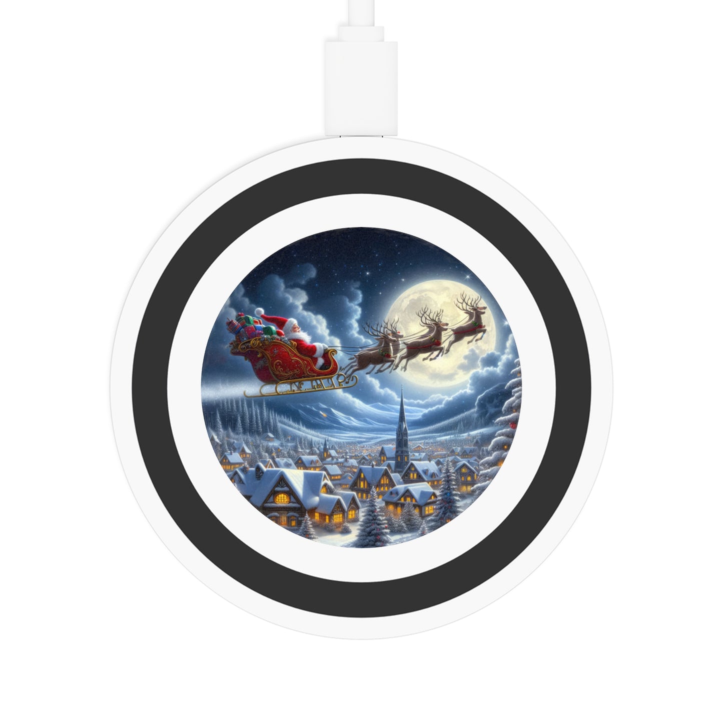 Magical Sleigh Ride Above Cheerland Quake Wireless Charging Pad