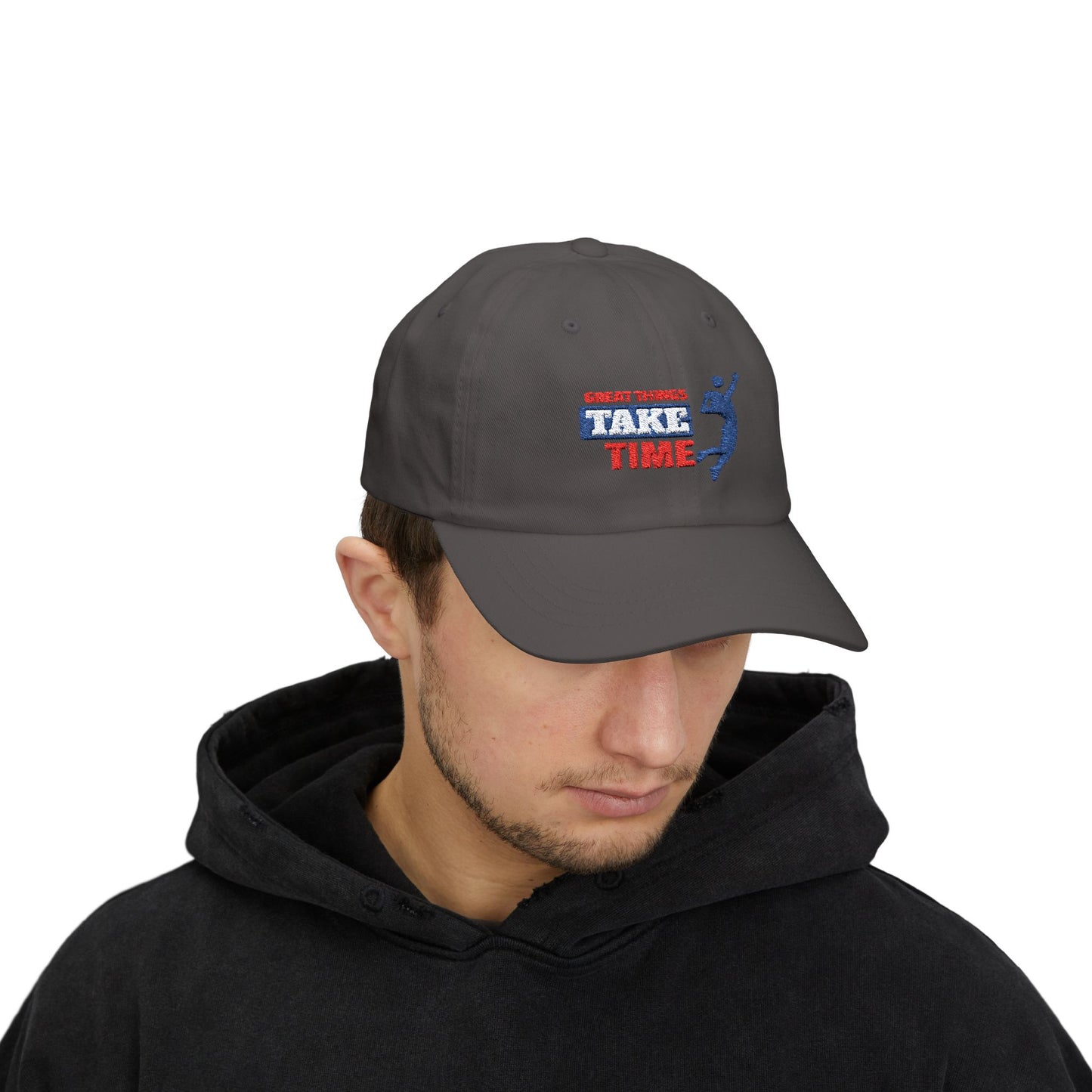 Great Things Take Time Classic Dad Cap / embroidered