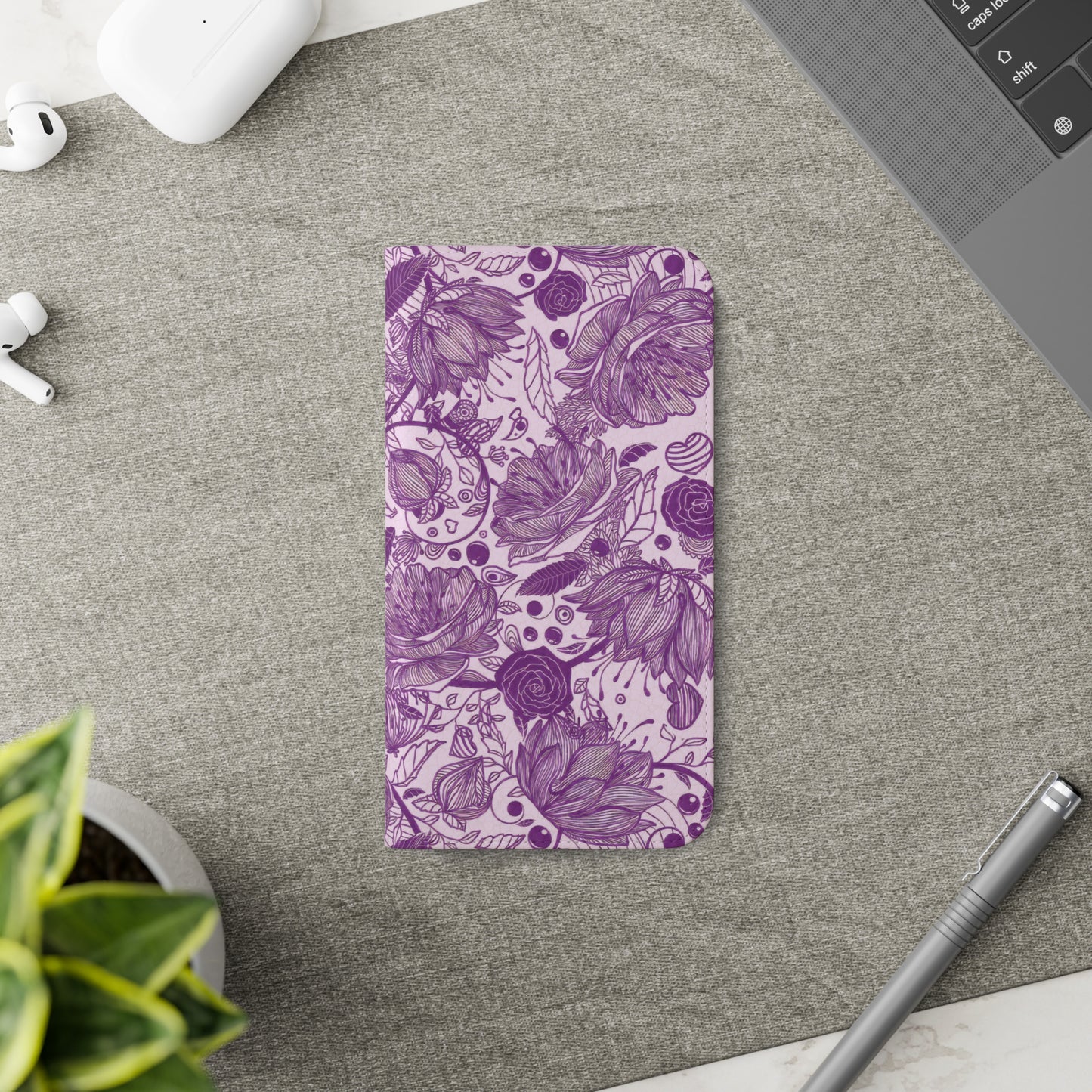 Graphical Garden: Purple Edition Flip Cases