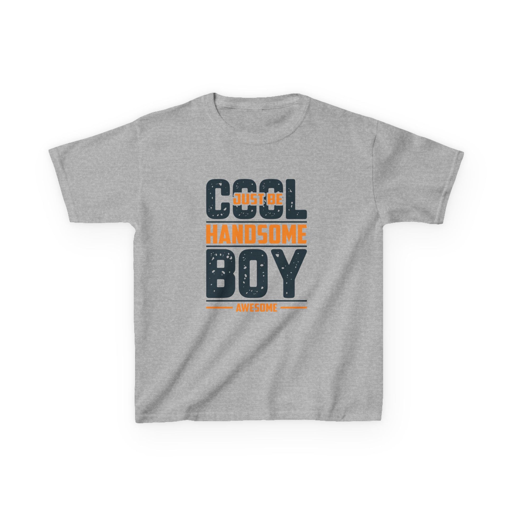 Cool Handsome Boy Kids Tee - Fun Heavy Cotton T-Shirt for Boys