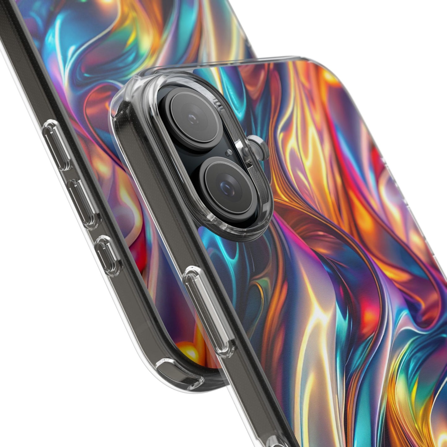 Colorful Clear Case for iPhone – Abstract Art Design