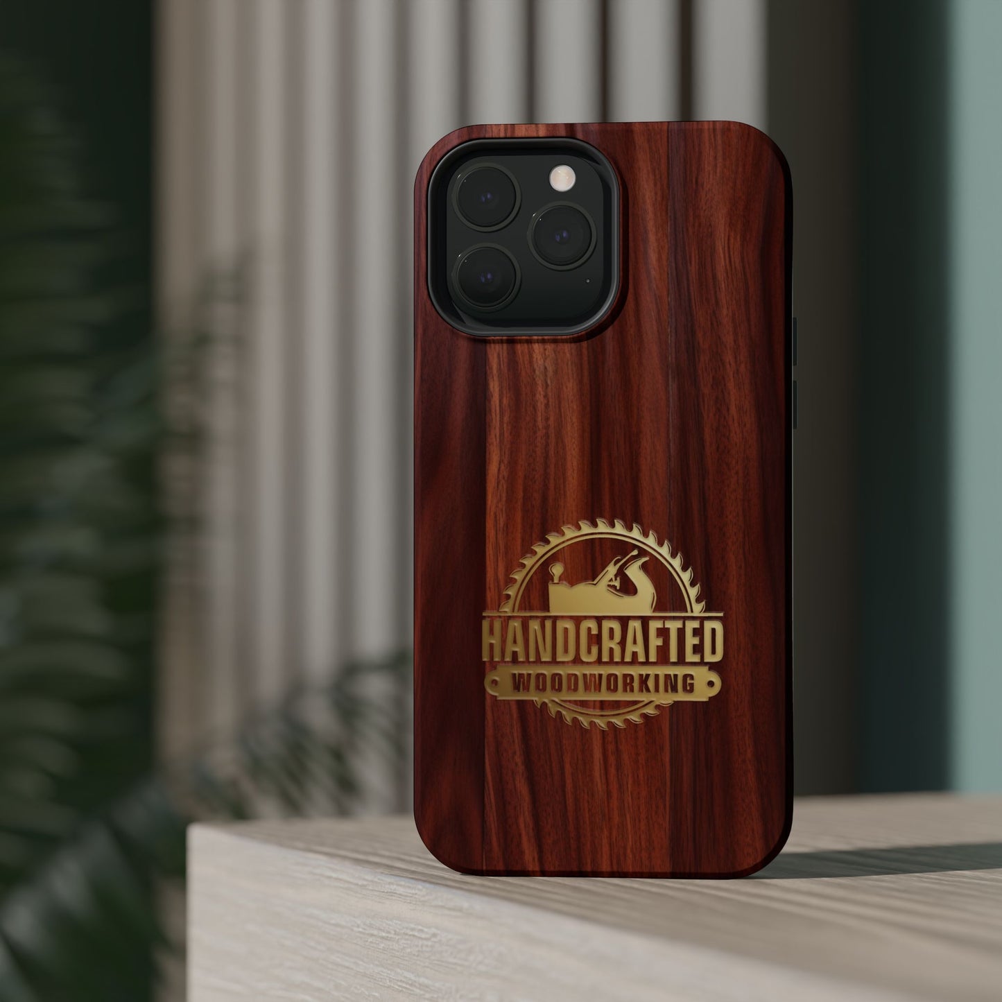 Woodworking Logo Magnetic iPhone Case