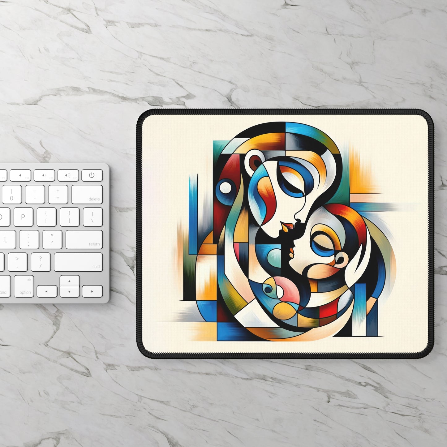 Mouse Pad - Digital Art Mat Mother with Child
