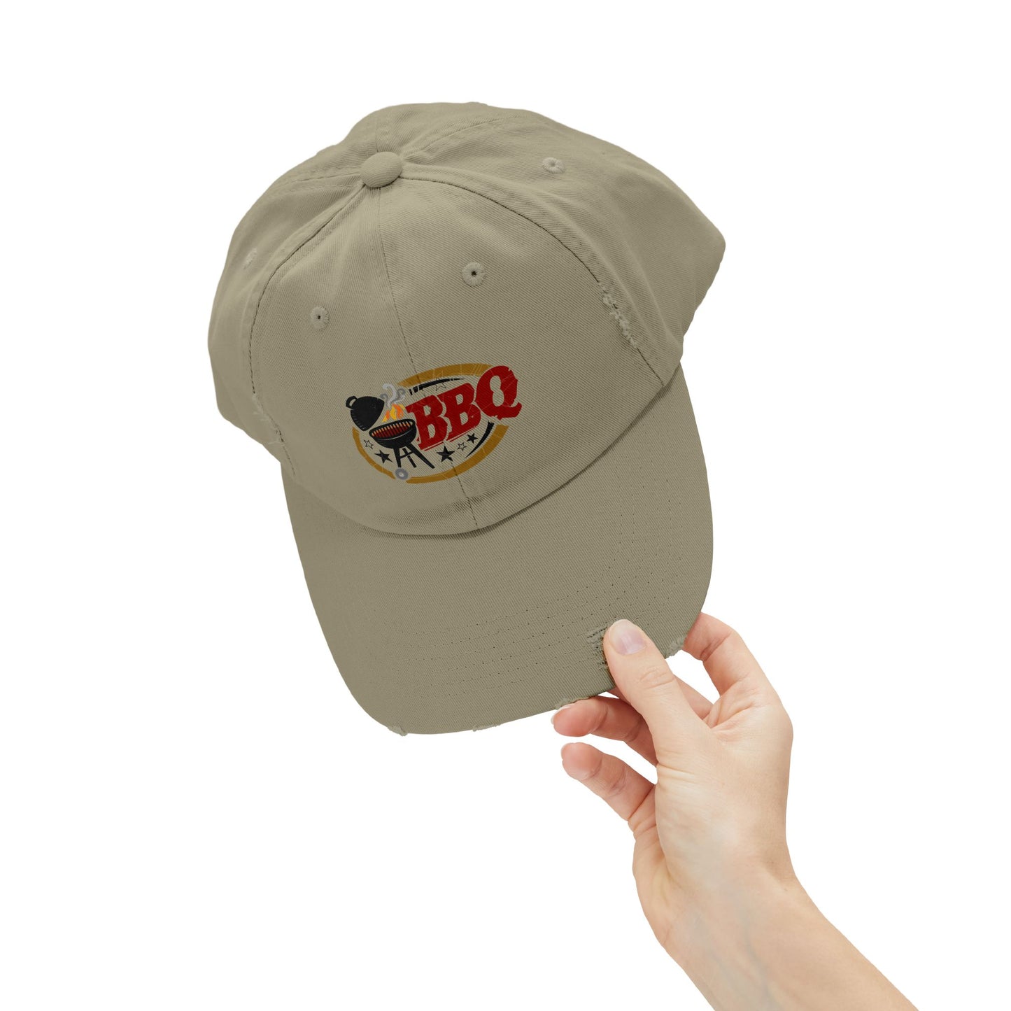 Unisex Distressed BBQ Cap - Perfect for Grill Lovers
