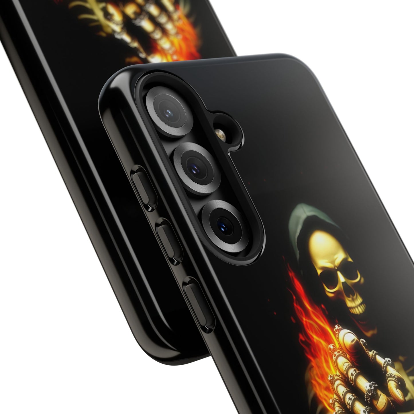 Skull Design Samsung Phone Case, Don't Touch My Phone Mobile Cover