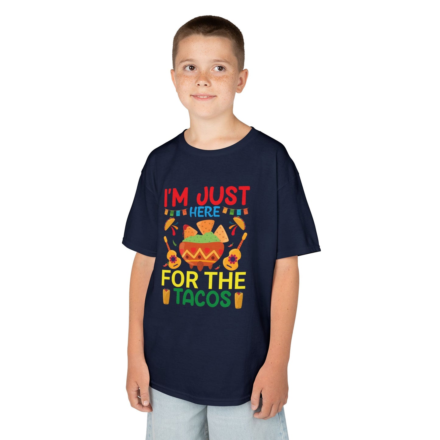 Kids Taco Lover Tee - I'm Just Here for the Tacos