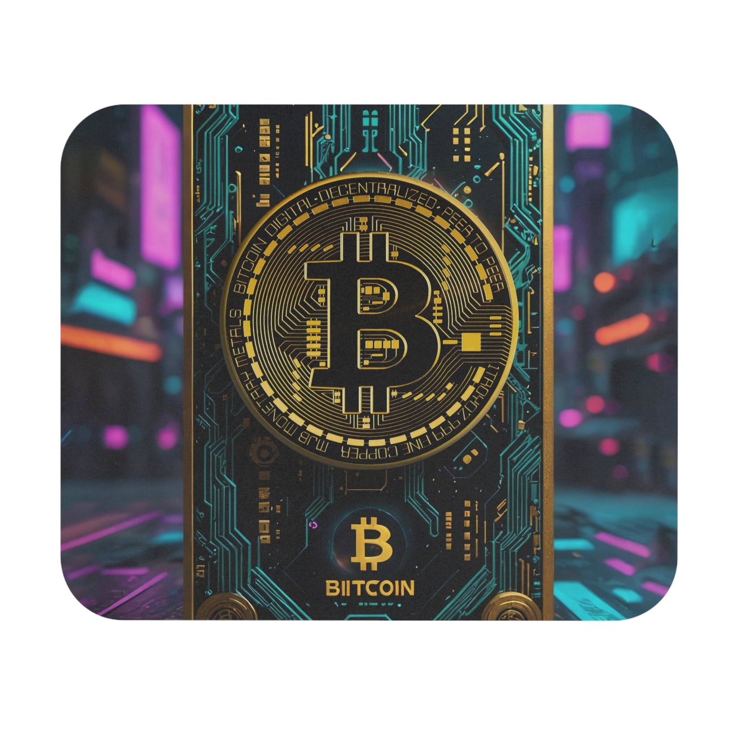 Cryptocurrency Mouse Pad Bitcoin Desk Accessory, Gamer Tech Gear, Non-Slip Office & Home Decor, Stylish and Durable Mouse Mat