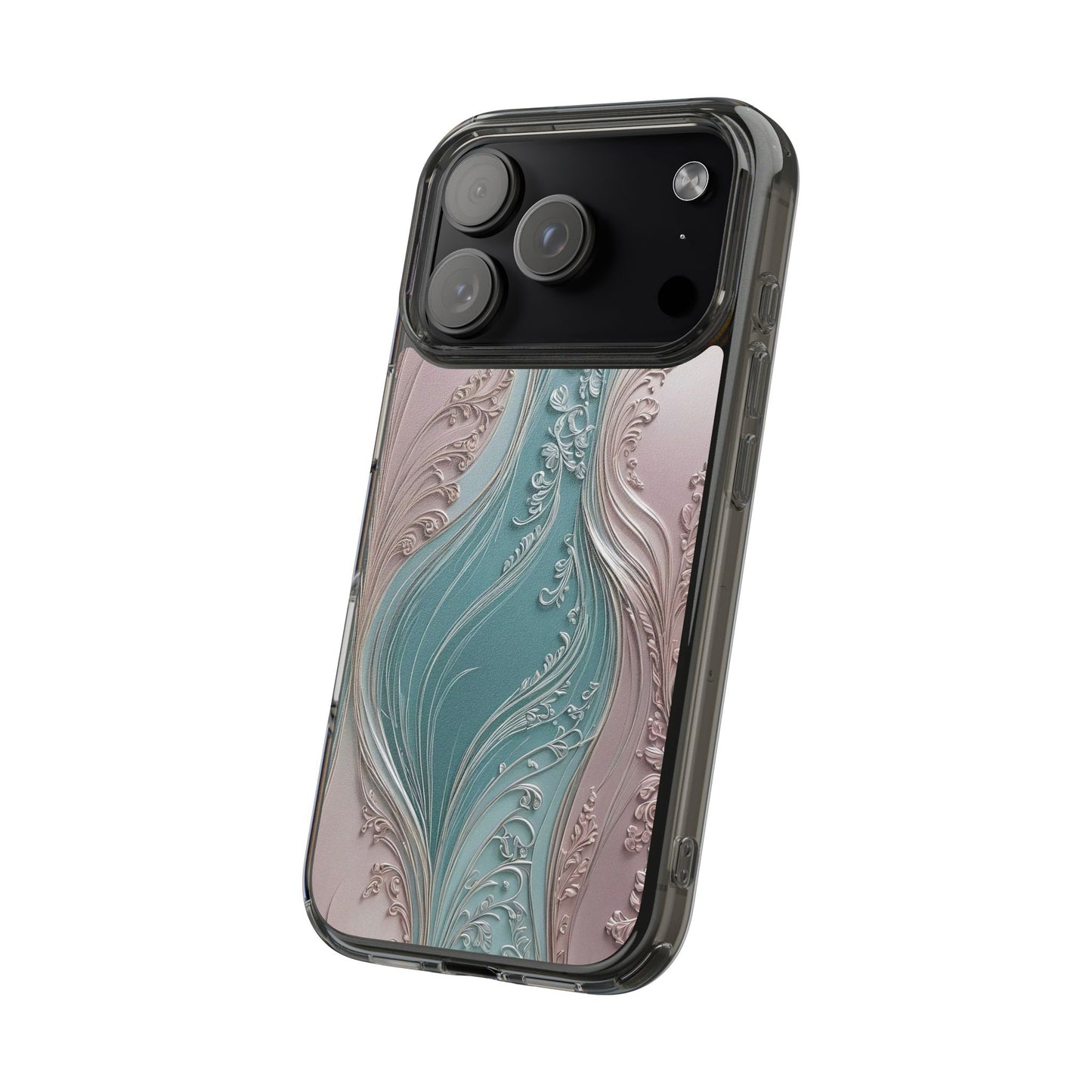 Elegant Clear Phone Cases,  Abstract Design