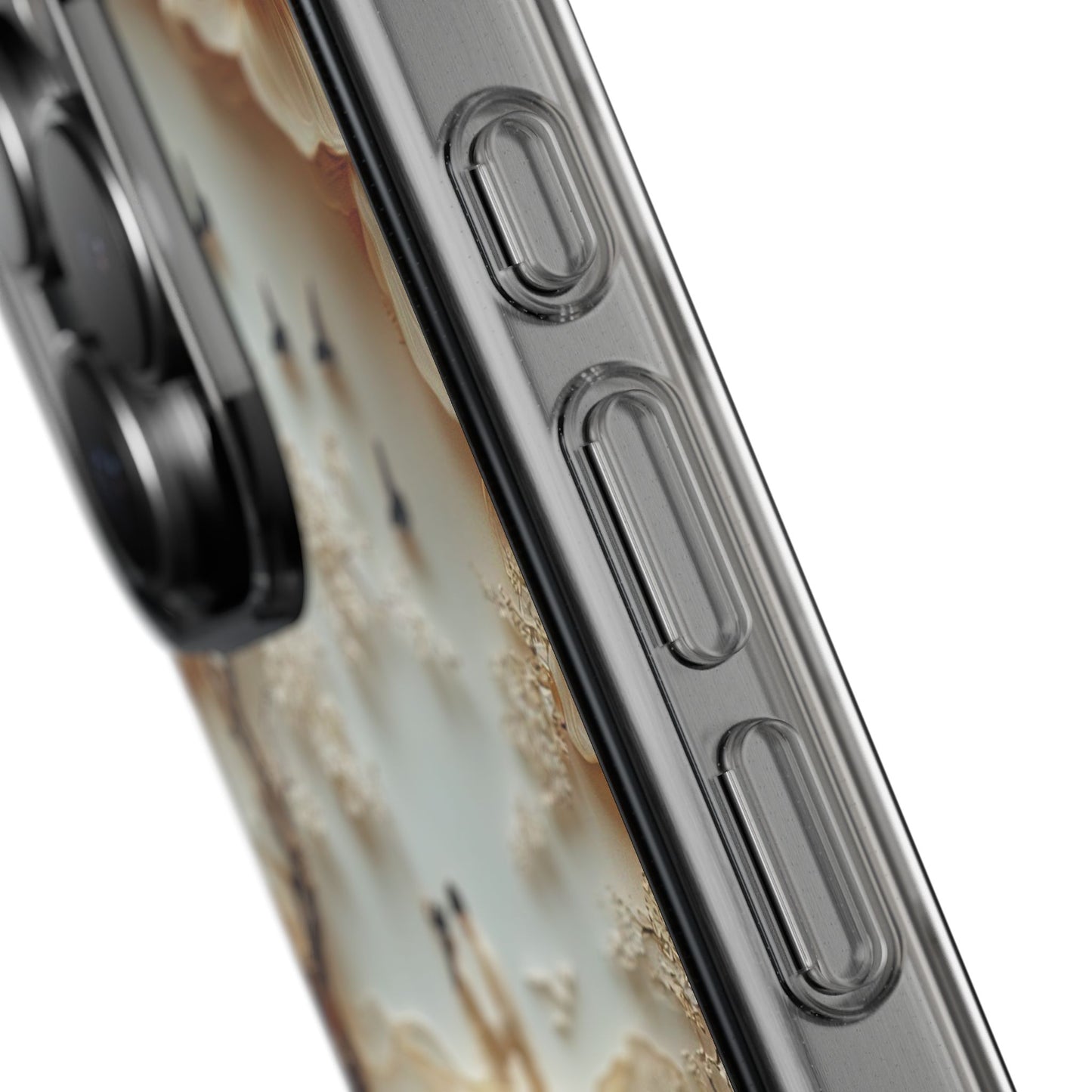 Romantic Couple 3D Effect Clear Cases,  Artistic Protective Cover