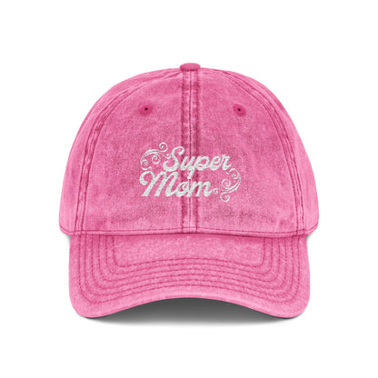Super Mom Vintage Cap / Embroidered