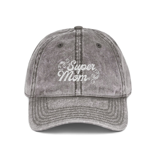 Super Mom Vintage Cap / Embroidered