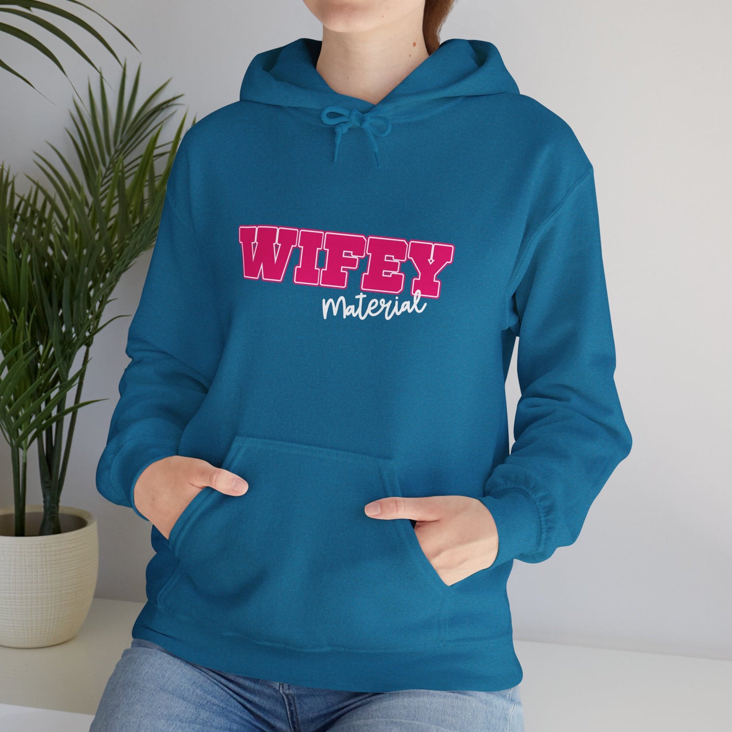 Wifey Material Hooded Sweatshirt